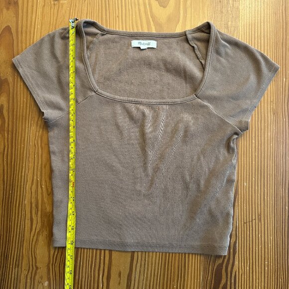 Madwell - Supima® Rib Square-Neck Tee - Stable - M - Picture 6 of 7